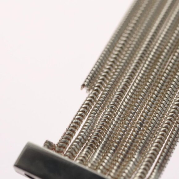 GUCCI Interlocking Bracelet Ag925 Silver Auth - Picture 5 of 14